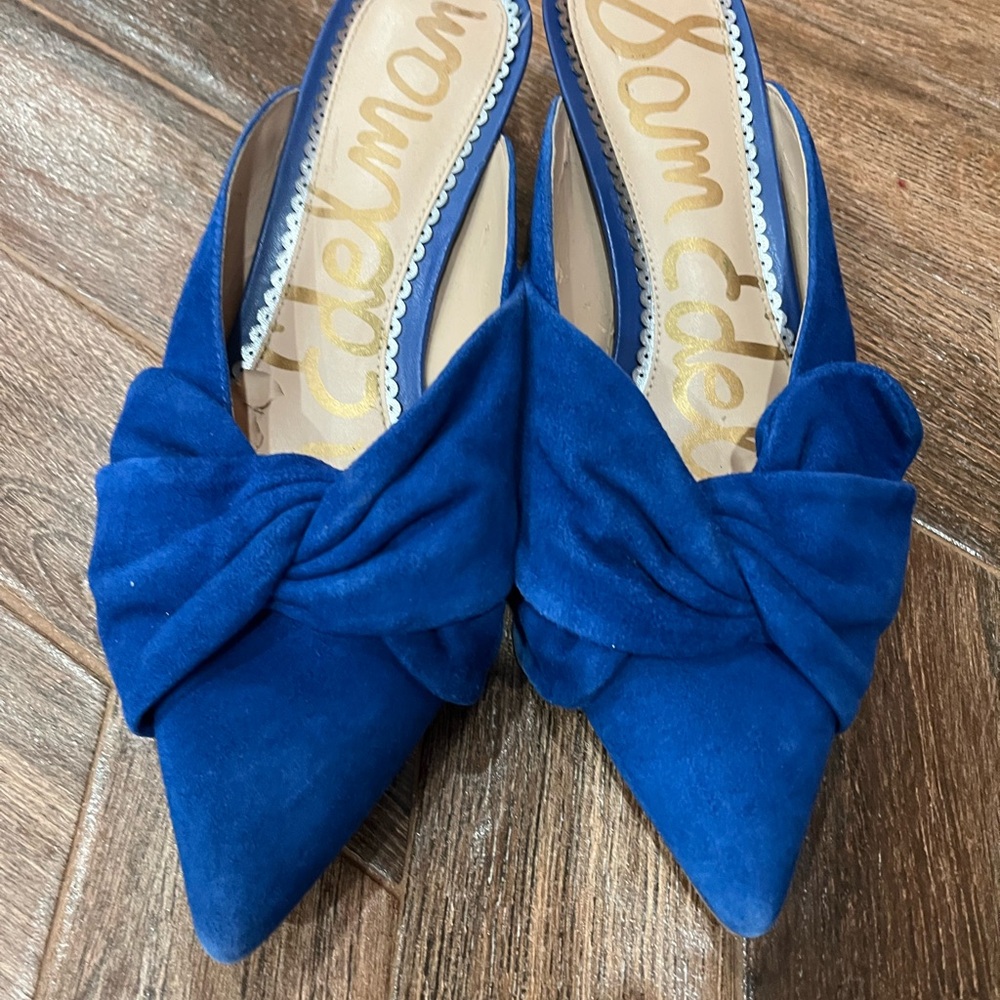 Sam Edelman Women's Royal Blue Suede Flats